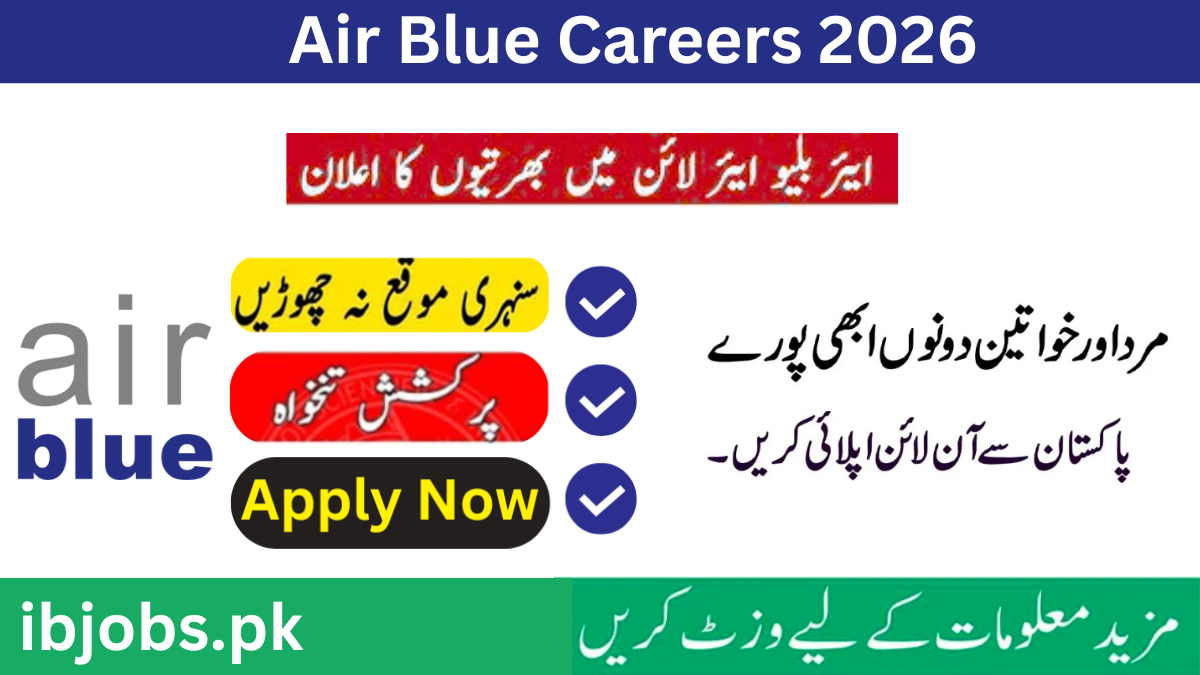 Air Blue Jobs 2026 Online Apply | Latest Airline Careers Pakistan